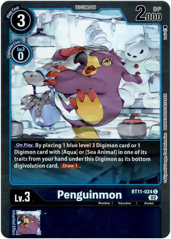 Penguinmon - BT11-024 C - Dimensional Phase - Foil - Card Cavern