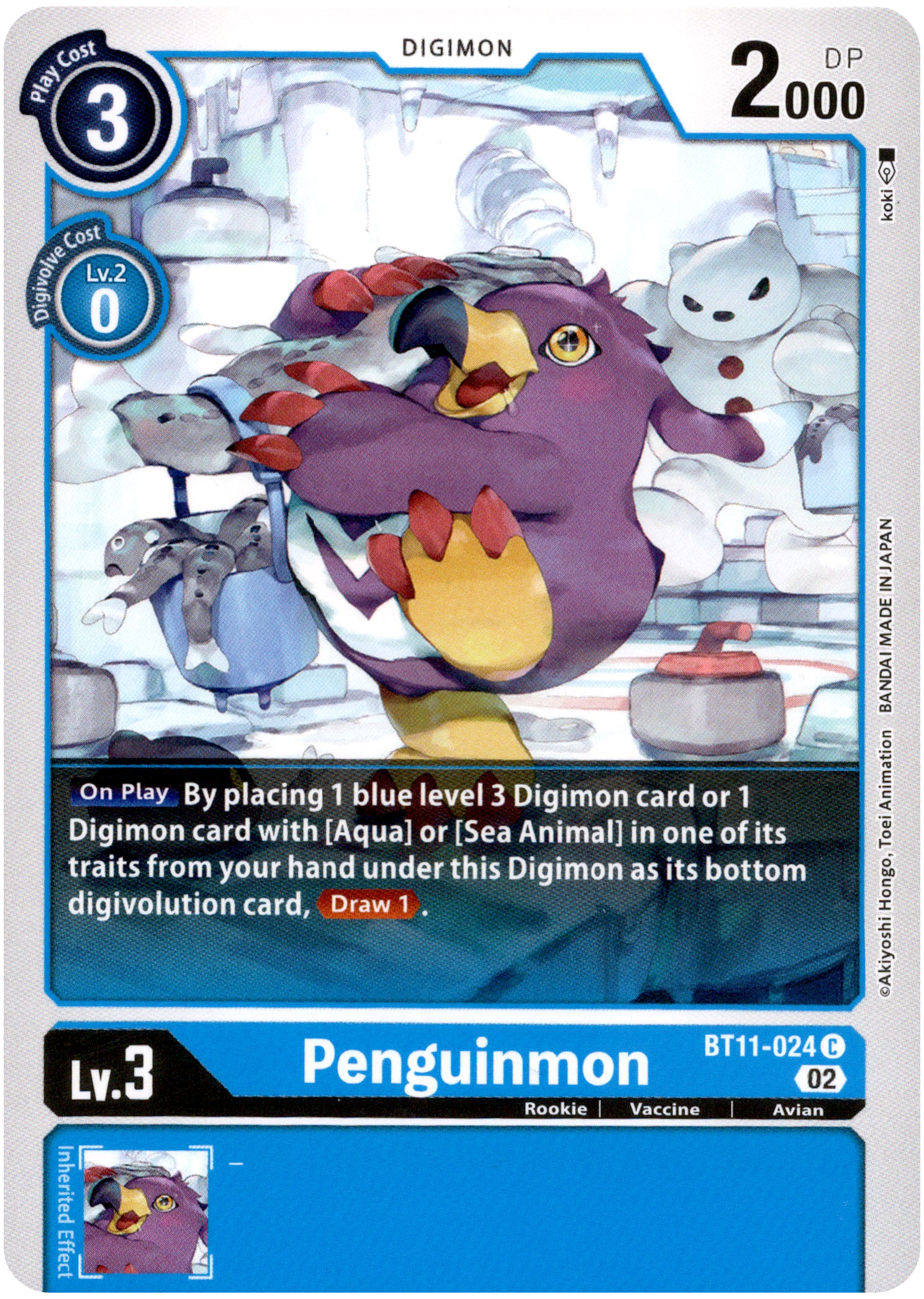 Penguinmon - BT11-024 C - Dimensional Phase - Card Cavern