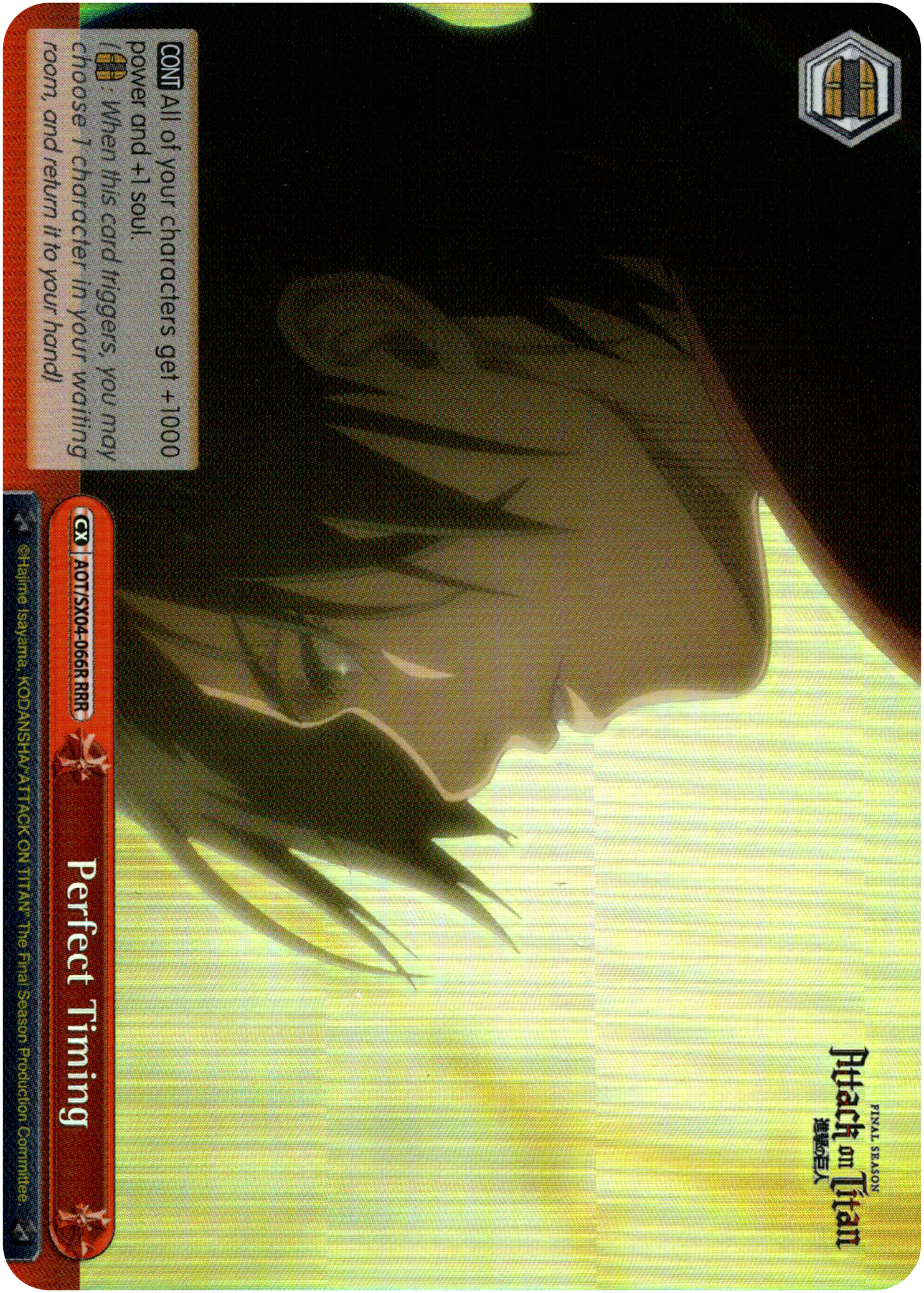 Perfect Timing - AOT/SX04-066R RRR - Card Cavern