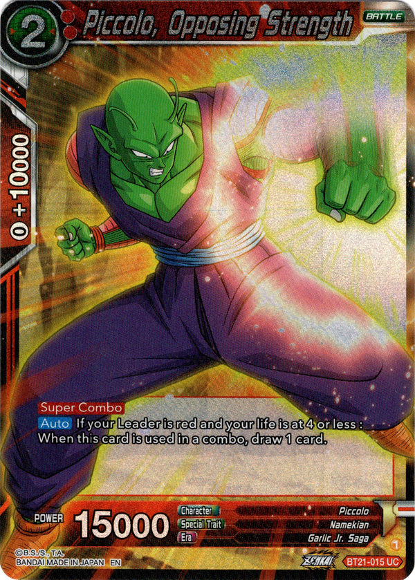 Piccolo, Opposing Strength - BT21-015 - Wild Resurgence - Foil - Card Cavern