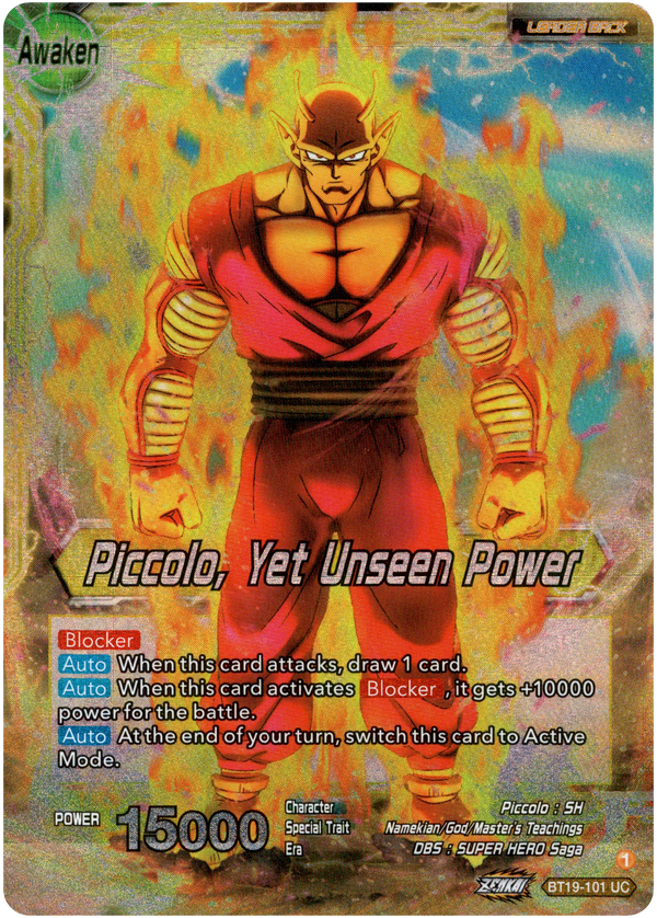 Piccolo // Piccolo, Yet Unseen Power - BT19-101 - Fighter's Ambition - Foil - Card Cavern