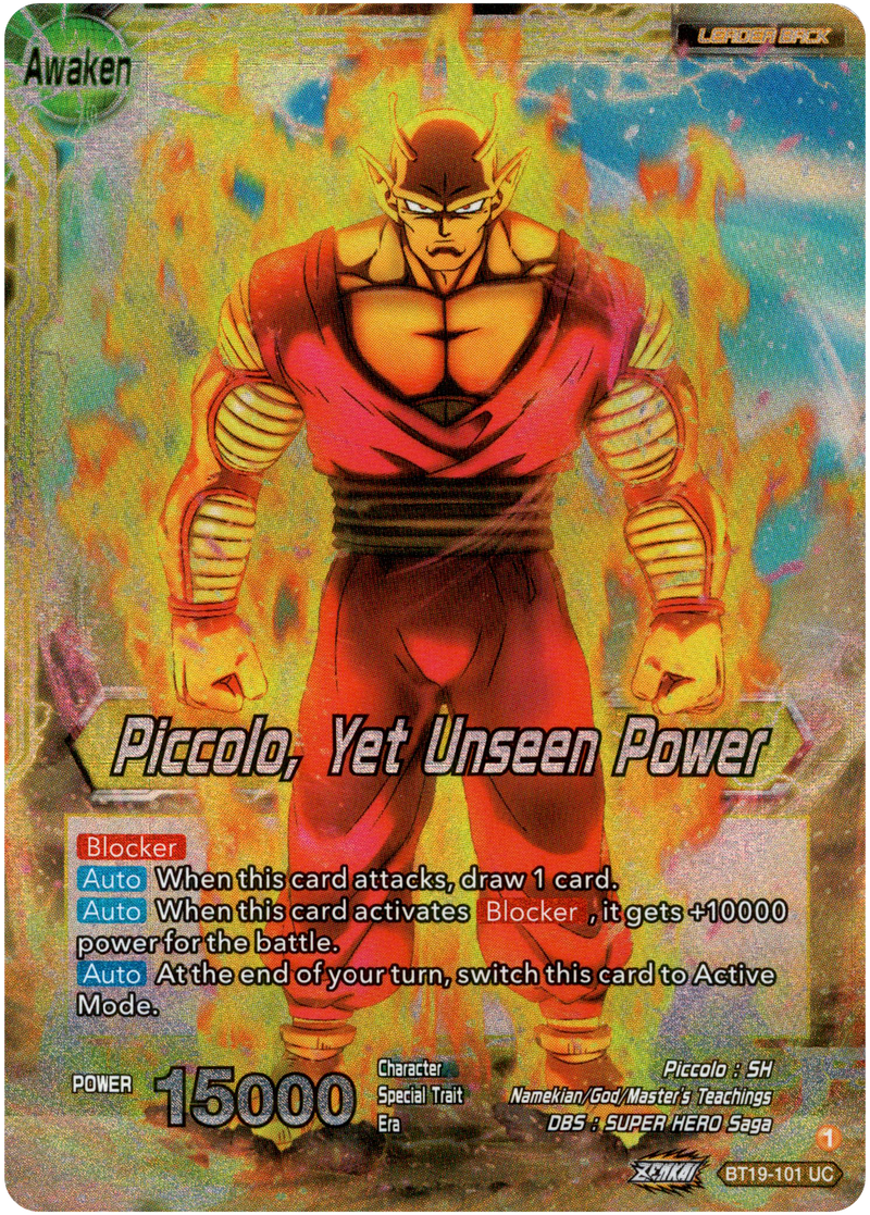 Piccolo // Piccolo, Yet Unseen Power - BT19-101 - Fighter's Ambition - Foil - Card Cavern