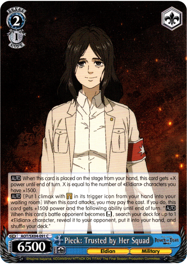 Pieck: Trusted by Her Squad - AOT/SX04-091 C - Card Cavern