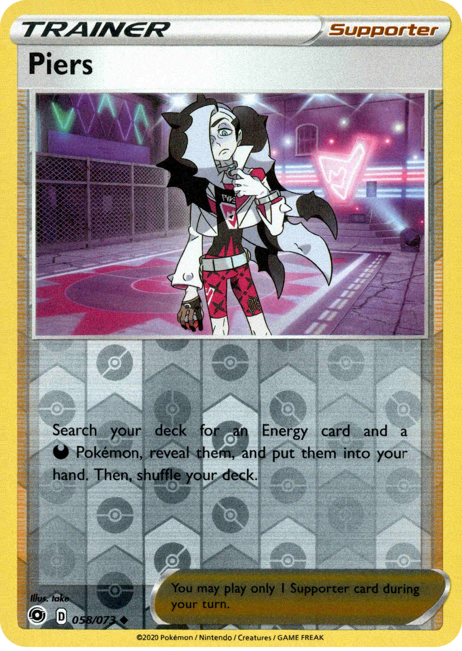 Piers - 58/73 - Champion's Path - Reverse Holo - Card Cavern