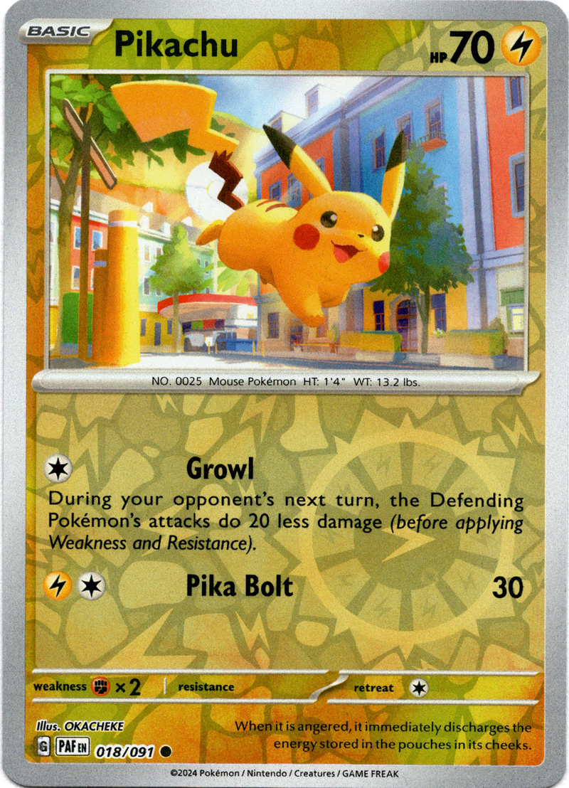 Pikachu - 018/091 - Paldean Fates