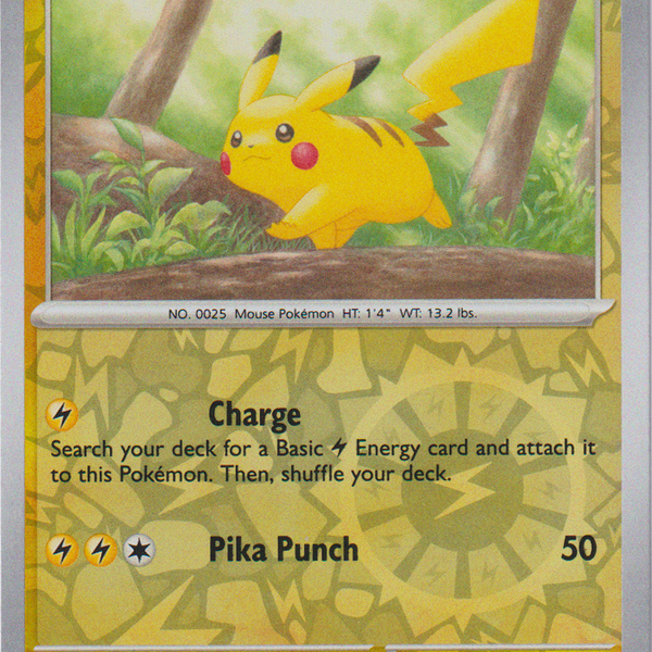 Pikachu - 025/165 - Scarlet & Violet 151 - Reverse Holo – Card