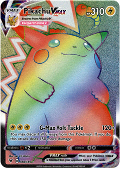 Pikachu VMAX Hyper Rare - 188/185 - Vivid Voltage - Holo - Card Cavern