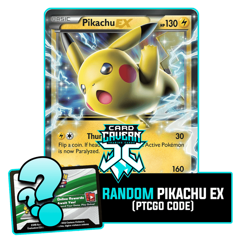 Random Pikachu EX PTCGO Code - Card Cavern