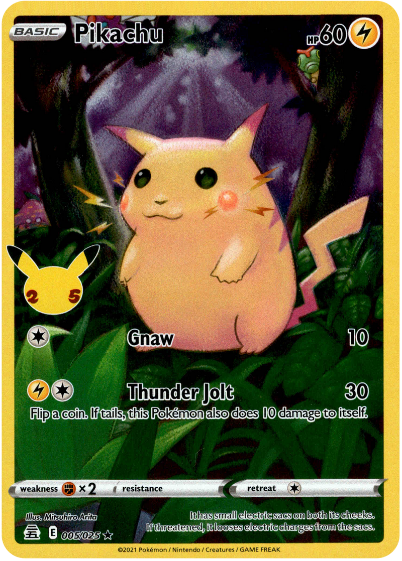 pikachu holographic card value Pikachu - 005/025 - Celebrations