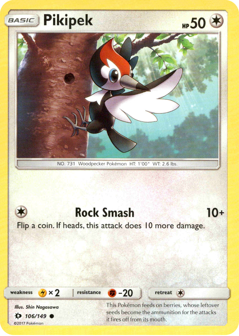 Pikipek - 106/149 - Sun & Moon Card Cavern Trading Cards, LLC Pikipek - 106/149 - Sun & Moon Card Cavern Trading Cards, LLC