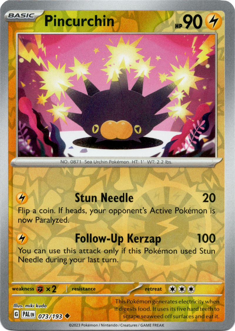 Pincurchin - 073/193 - Paldea Evolved - Reverse Holo – Card Cavern