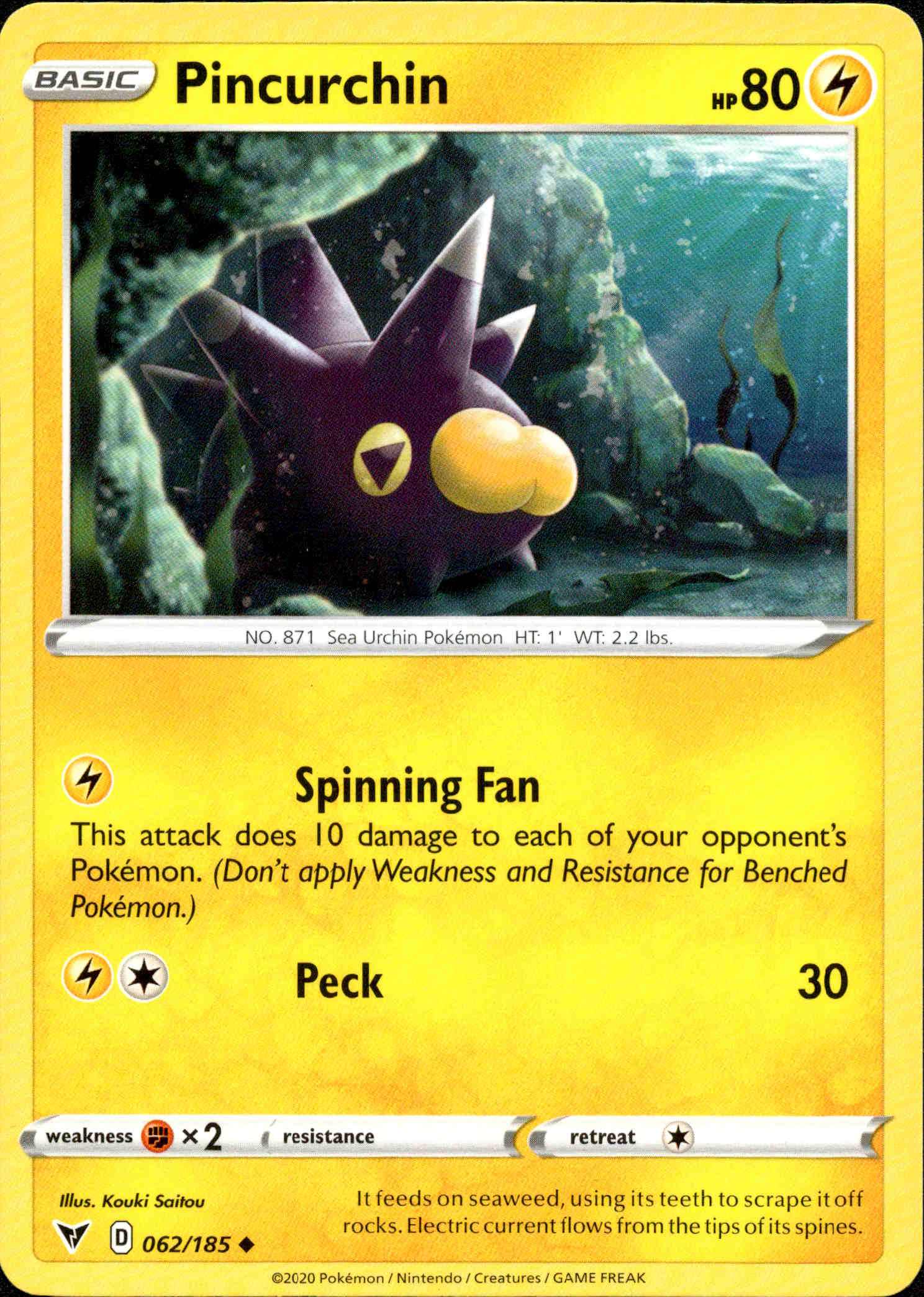 Pincurchin - 062/185 - Vivid Voltage - Card Cavern