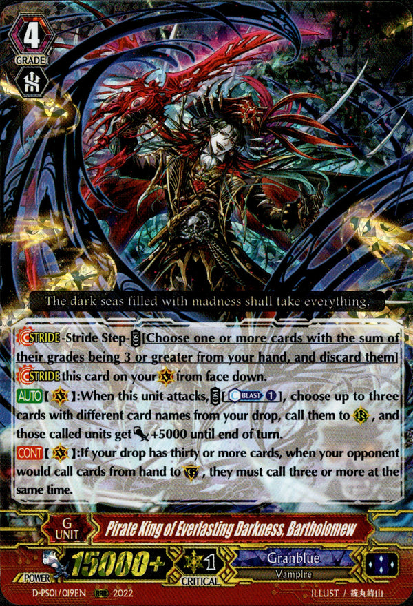 Pirate King of Everlasting Darkness, Bartholomew - D-PS01/019EN - P Clan Collection 2022 - Card Cavern