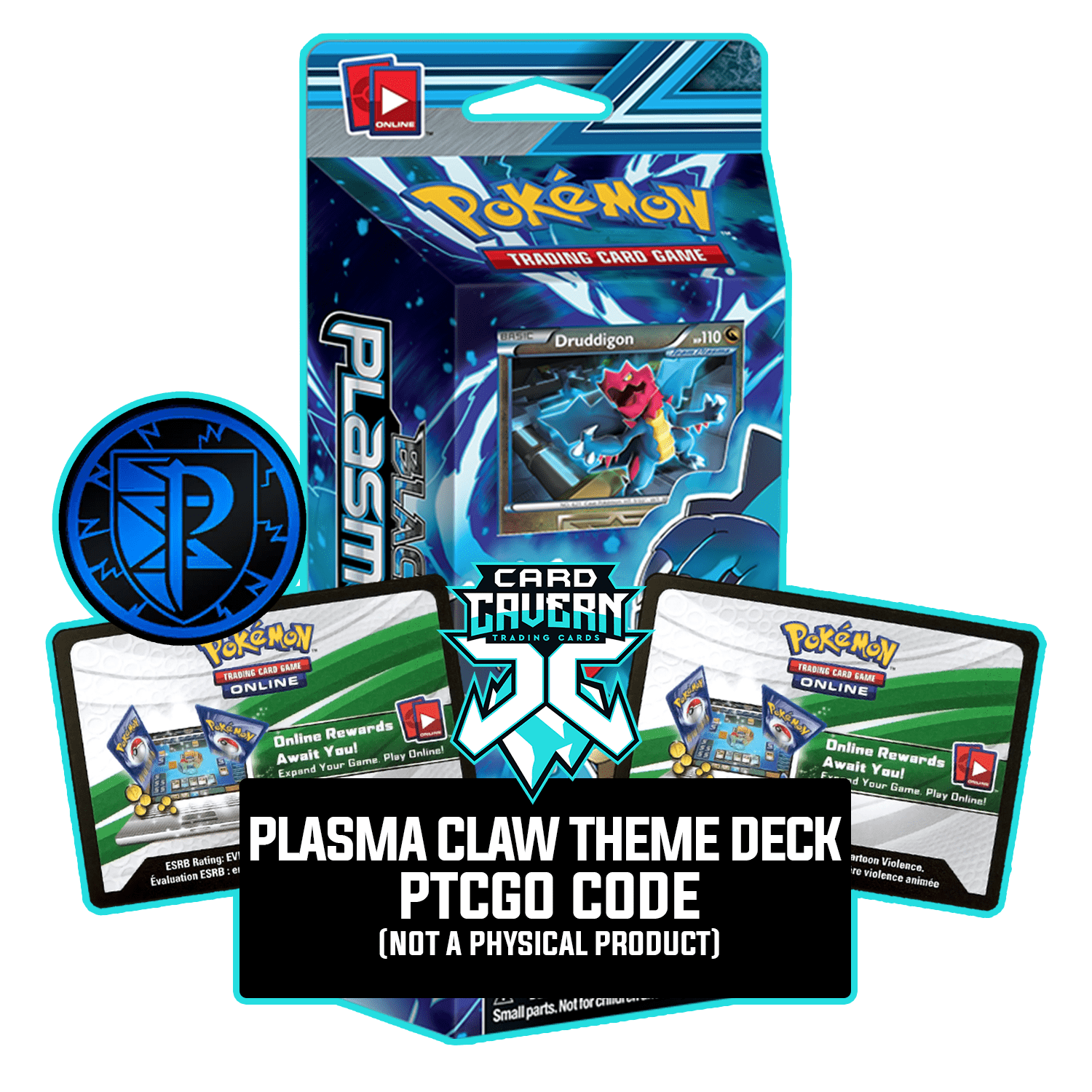 Plasma Claw Theme Deck - Plasma Storm - PTCGO Code - Card Cavern