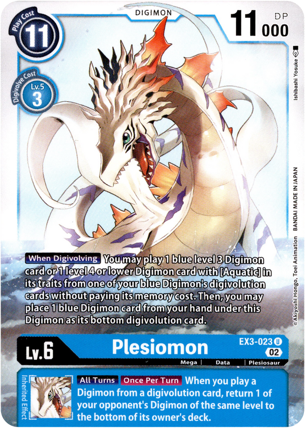 Plesiomon - EX3-023 U - Draconic Roar - Card Cavern
