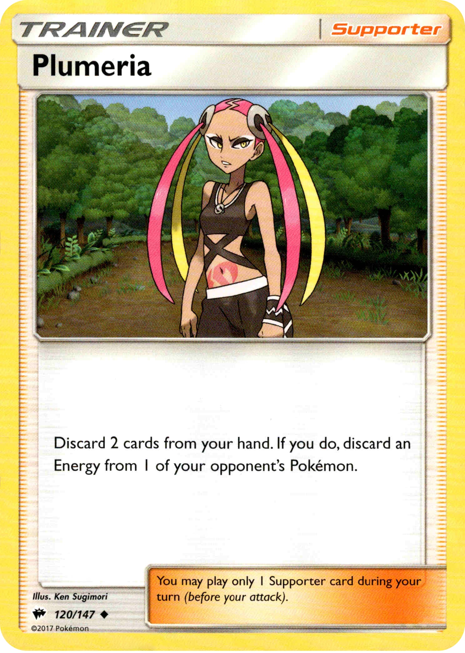 Plumeria - 120/147 - Burning Shadows - Card Cavern