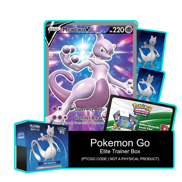 Pokemon GO ETB - Mewtwo, Sleeves and Deck Box