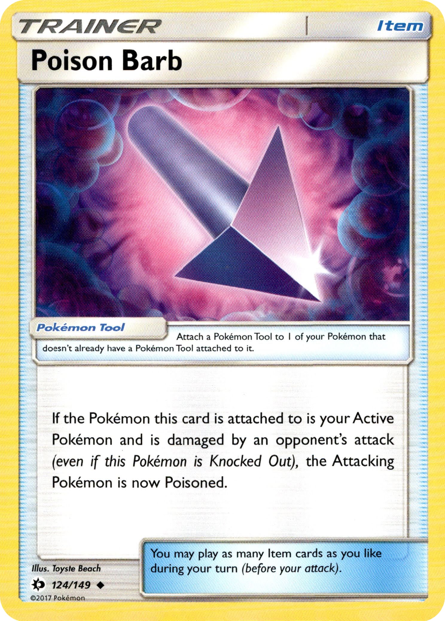 Poison Barb - 124/149 - Sun & Moon - Card Cavern