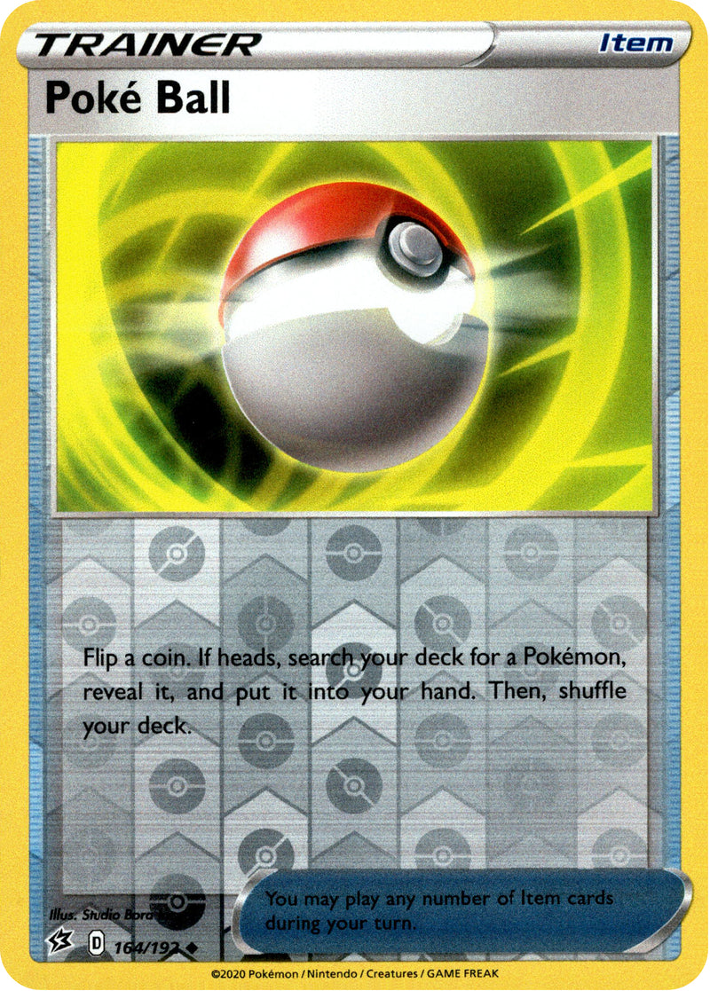 Poke Ball - 164/192 - Rebel Clash - Reverse Holo Card Cavern Trading Cards, LLC Poke Ball - 164/192 - Rebel Clash - Reverse Holo Card Cavern Trading Cards, LLC