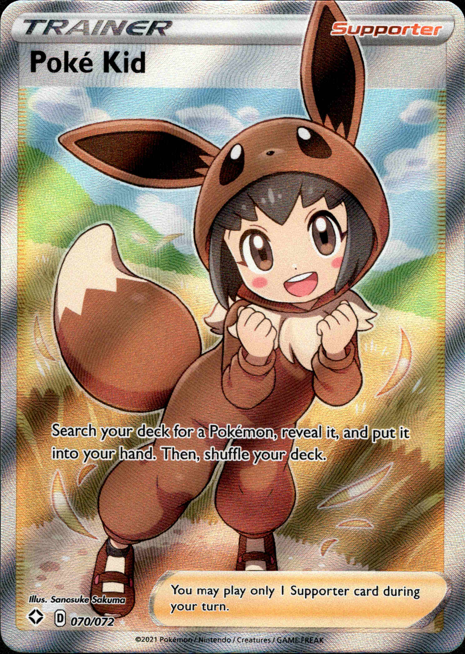 Poke Kid Full Art - 070/072 - Shining Fates - Holo - Card Cavern