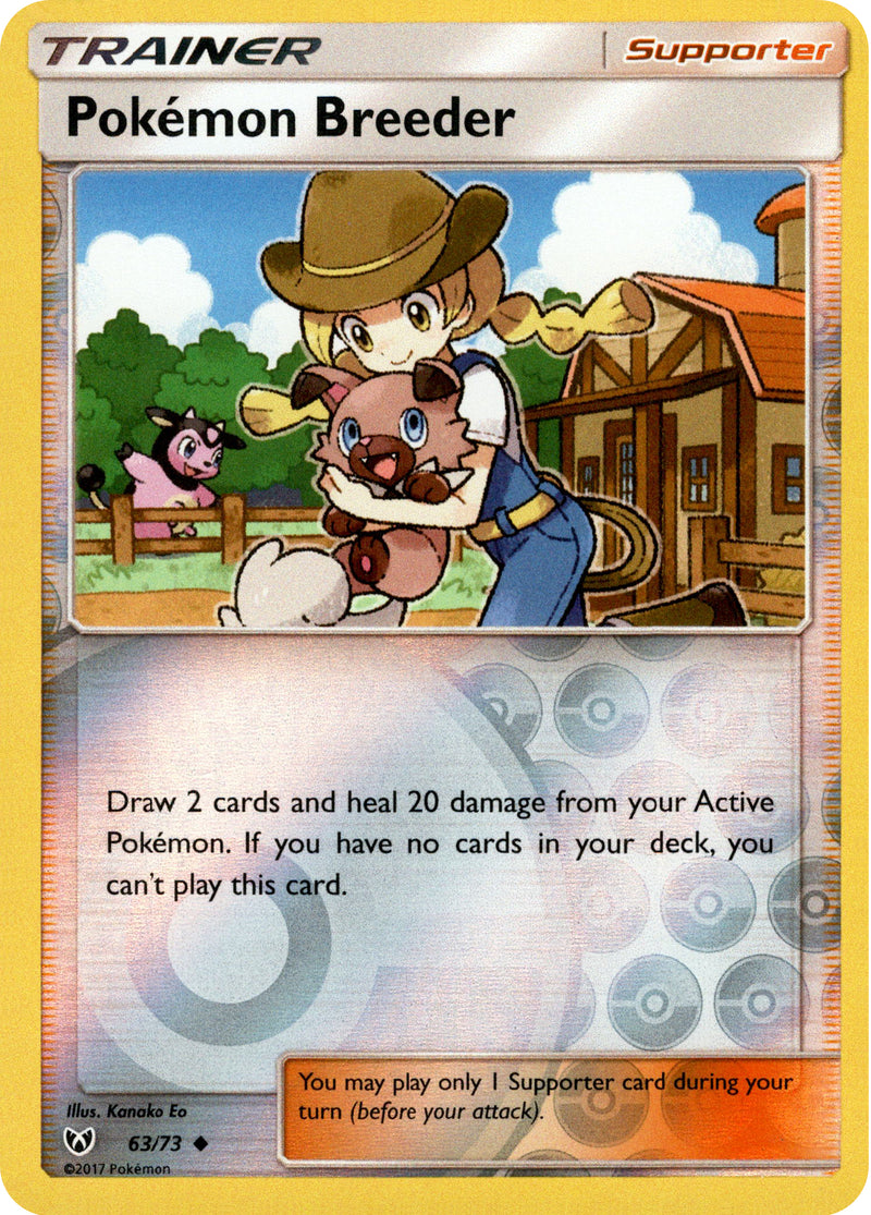 pokemon breeder pokemon card Pokémon Breeder - 63/73 - Shining Legends