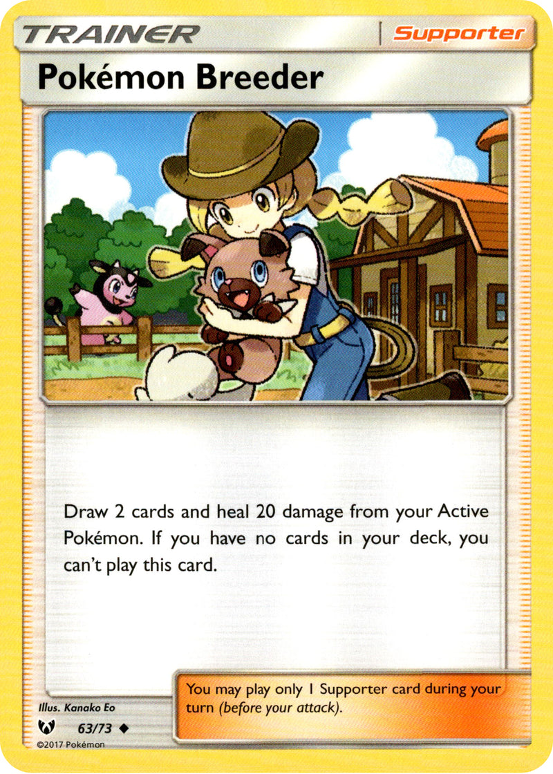 Pokmon Breeder - 63/73 - Shining Legends Card Cavern Trading Cards, LLC Pokmon Breeder - 63/73 - Shining Legends Card Cavern Trading Cards, LLC