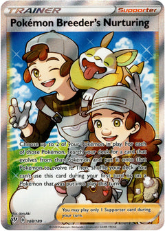 Pokémon Breeder's Nurturing Full Art - 188/189 - Darkness Ablaze - Holo - Card Cavern