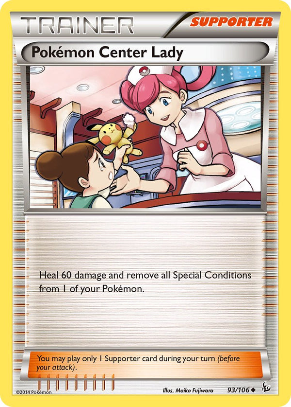 Pokemon Center Lady - 93/106 - Flashfire - Card Cavern