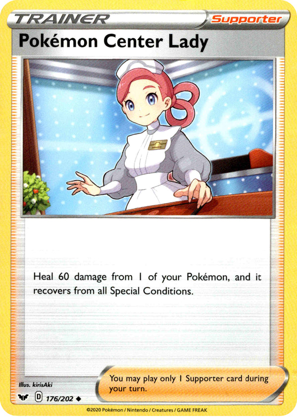 Pokémon Center Lady - 176/202 - Sword & Shield - Card Cavern