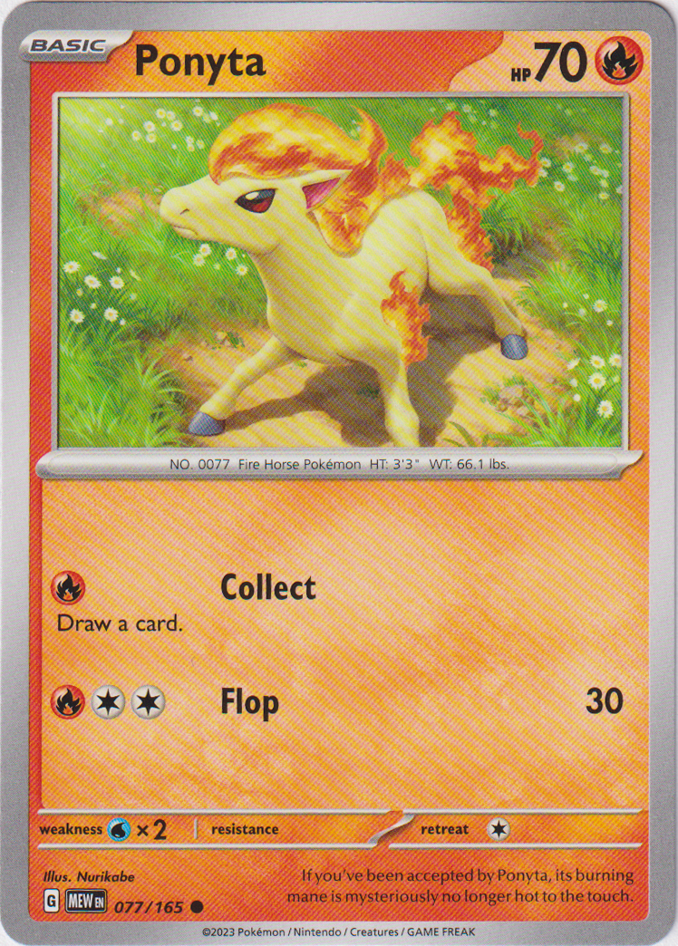 Ponyta - 077/165 - Scarlet & Violet 151 - Card Cavern
