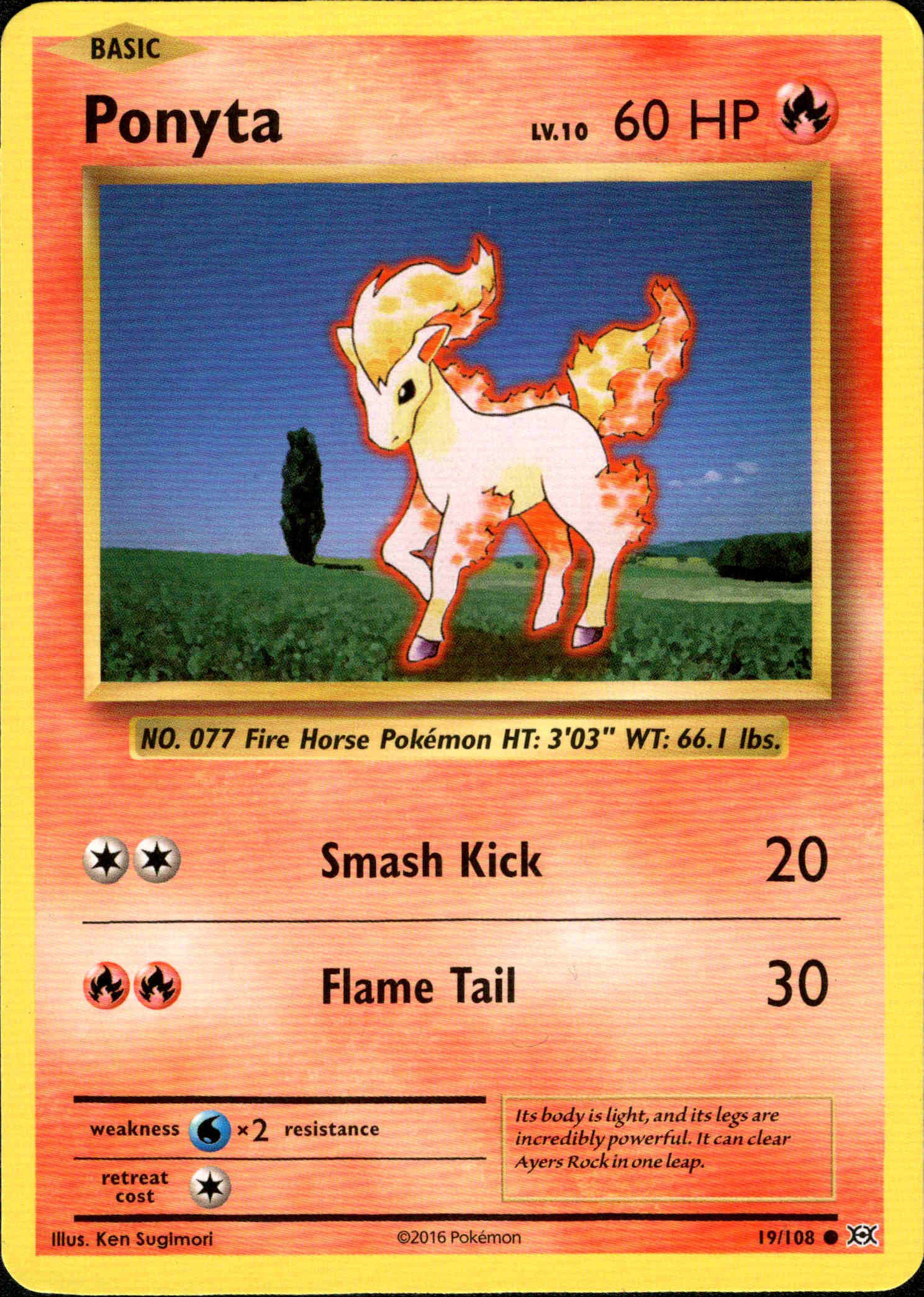 Ponyta - 19/108 - Evolutions - Card Cavern