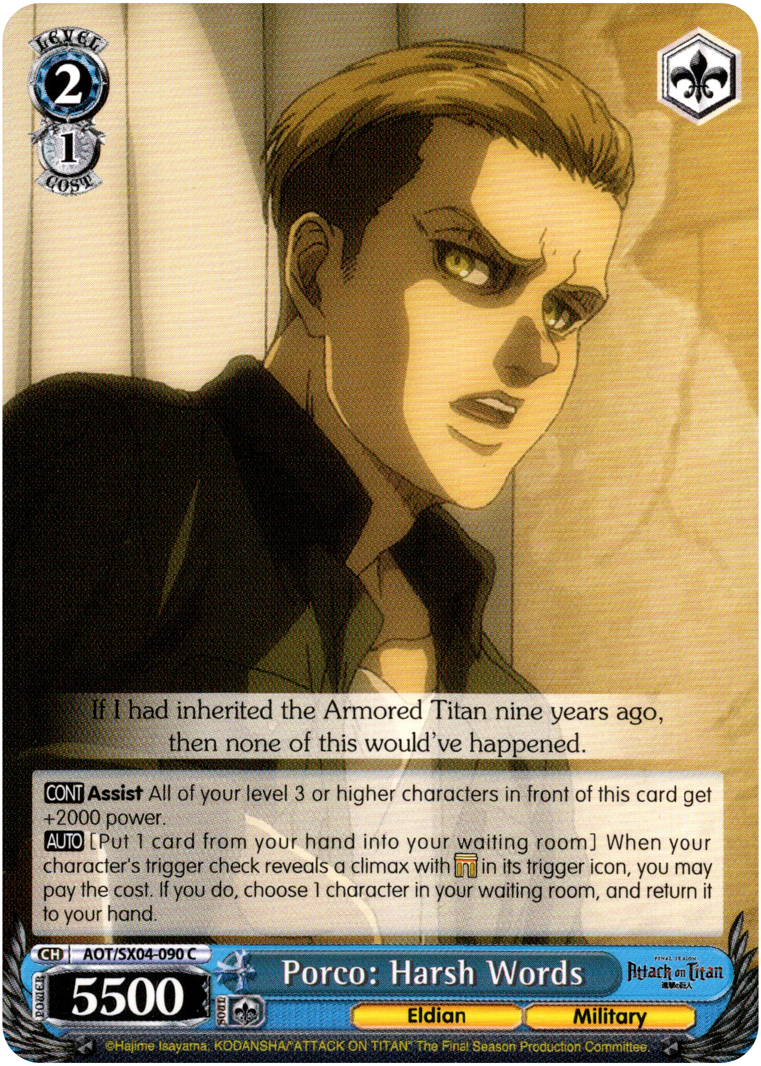 Porco: Harsh Words - AOT/SX04-090 C - Card Cavern