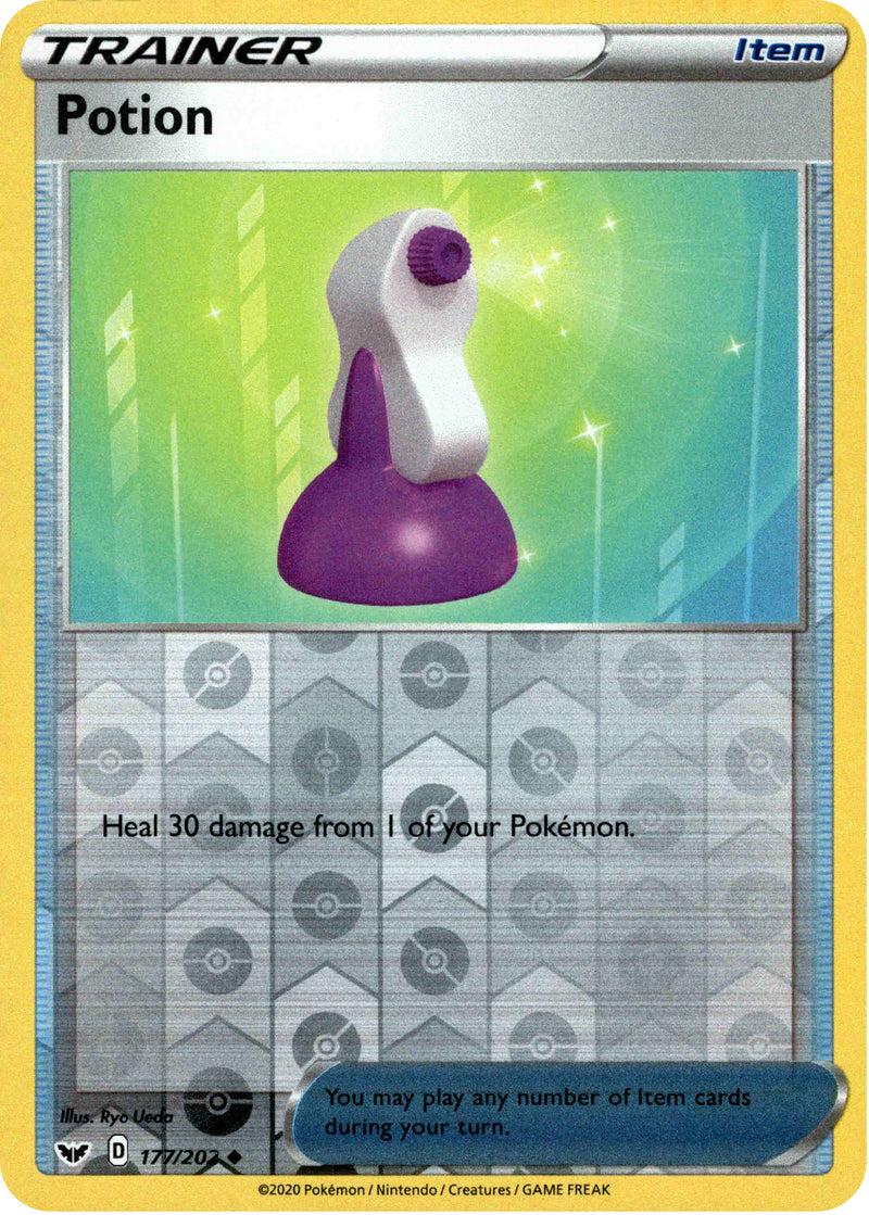 Potion - 177/202 - Sword & Shield - Reverse Holo Card Cavern Trading Cards, LLC Potion - 177/202 - Sword & Shield - Reverse Holo Card Cavern Trading Cards, LLC