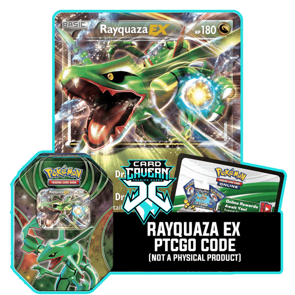 Powers Beyond Tin: Rayquaza EX - Dragon Striker Deck - PTCGO Code - Card Cavern
