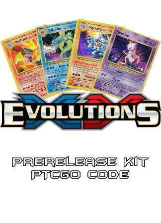 Evolutions Prerelease Kit - 1 of 4 promos - PTCGO Code - Card Cavern