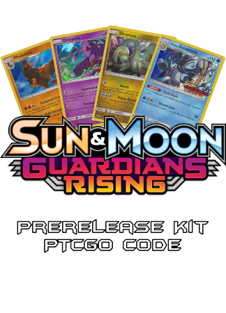 Guardians Rising Prerelease Kit - 1 of 4 promos - PTCGL Code - Card Cavern