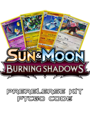 Burning Shadows Prerelease Kit - 1 of 4 promos - PTCGO Code - Card Cavern