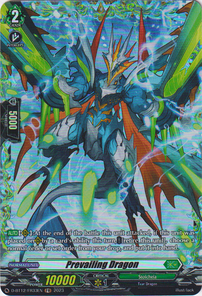 Prevailing Dragon - D-BT12/FR33EN - Evenfall Onslaught - Card Cavern