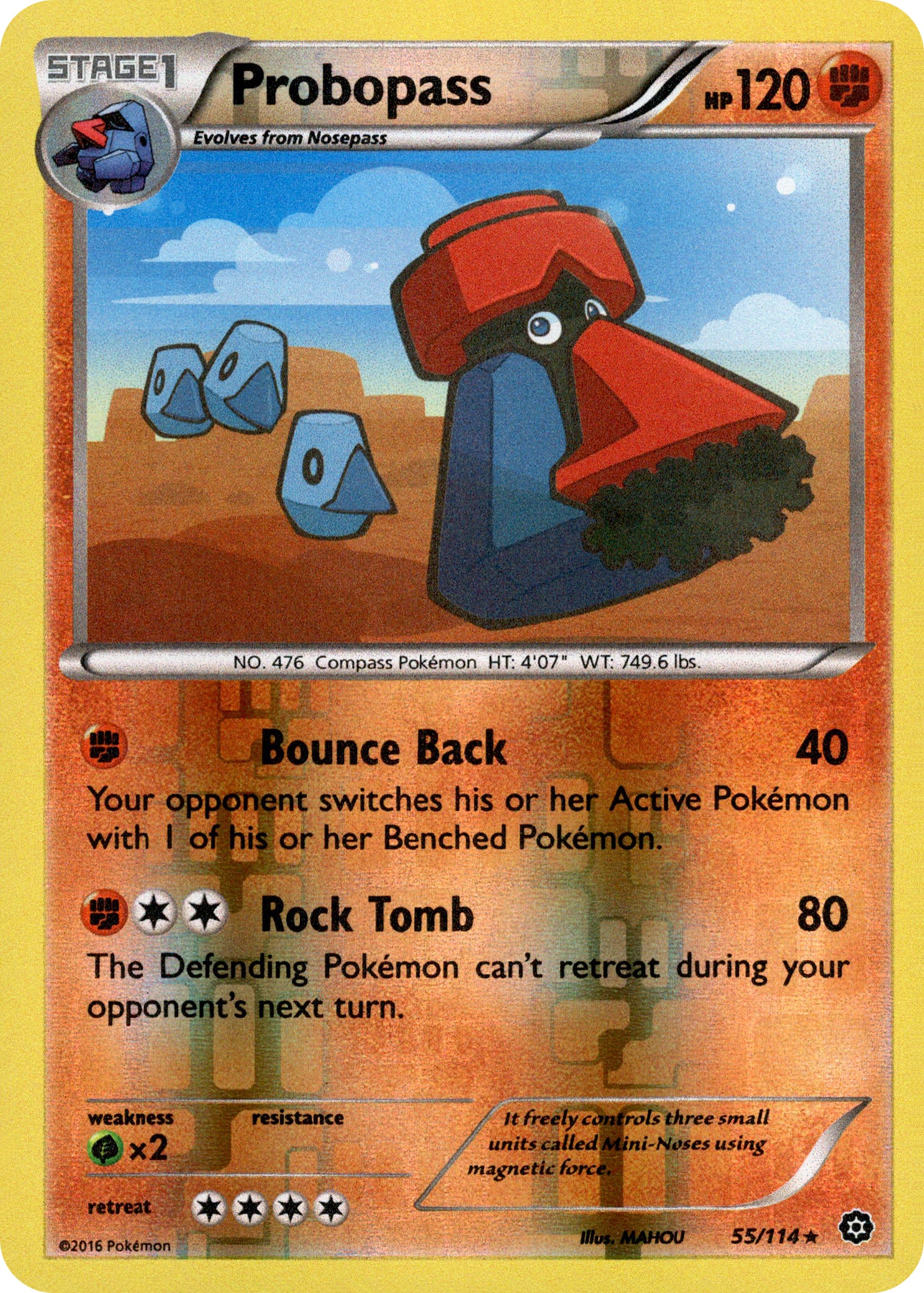 Probopass - 55/114 - Steam Siege - Reverse Holo - Card Cavern
