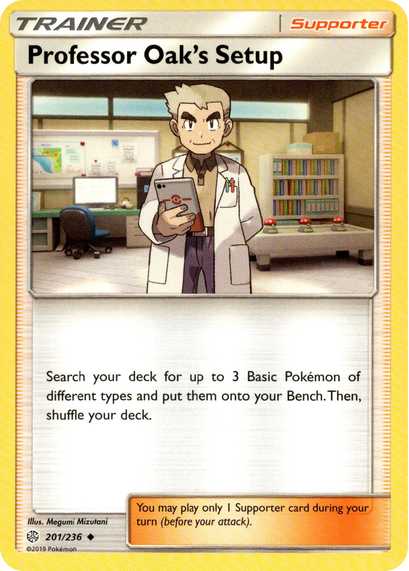 pokemon professor oak card Professor Oak's Setup - 201/236