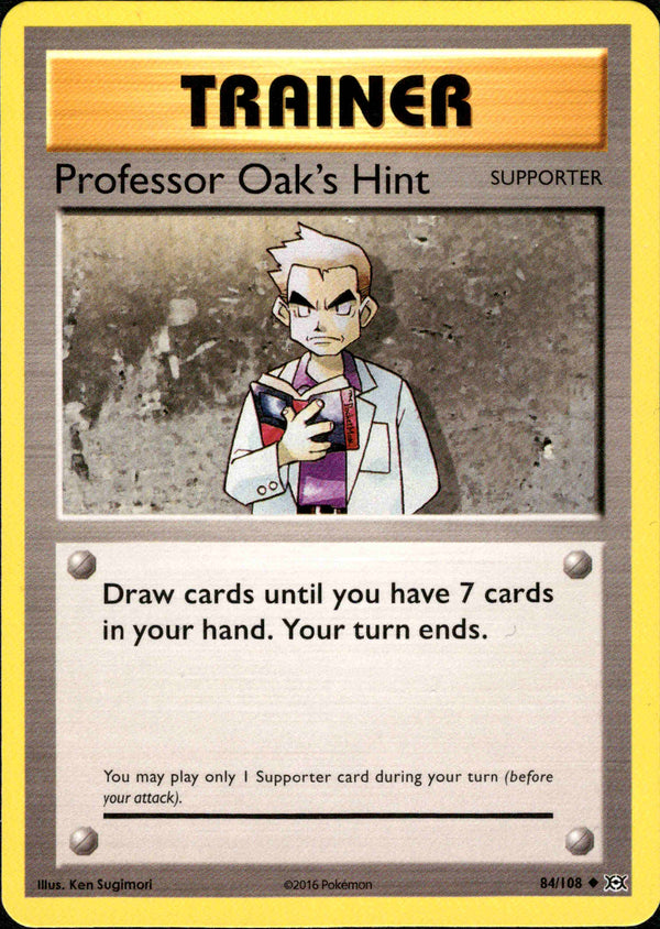 Professor Oak's Hint - 84/108 - Evolutions - Card Cavern