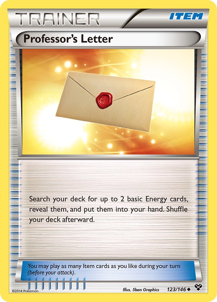 Professor's Letter - 123/146 - XY Base - Card Cavern
