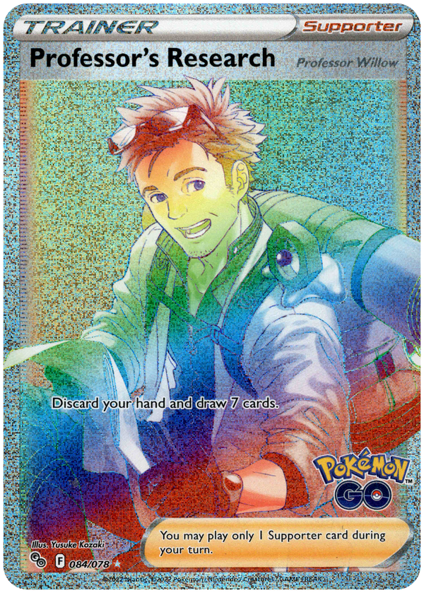 Professor's Research Hyper Rare - 084/078 - Pokemon Go - Card Cavern
