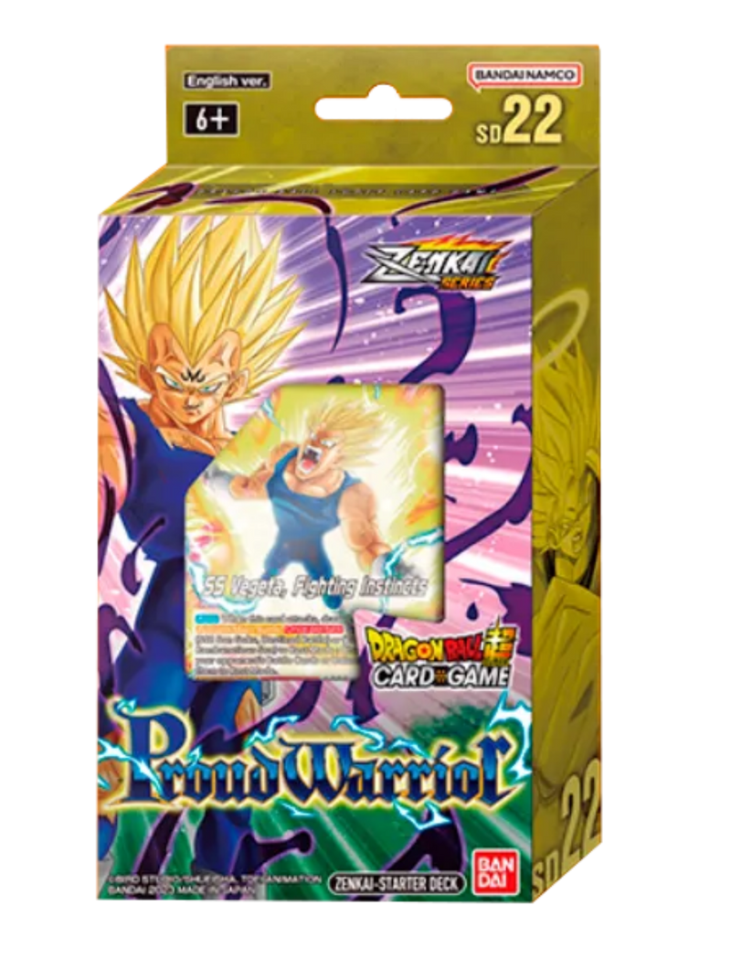 Proud Warrior SD22 Starter Deck - Dragon Ball Super Card Game  Card Cavern  Trading Cards, LLC
