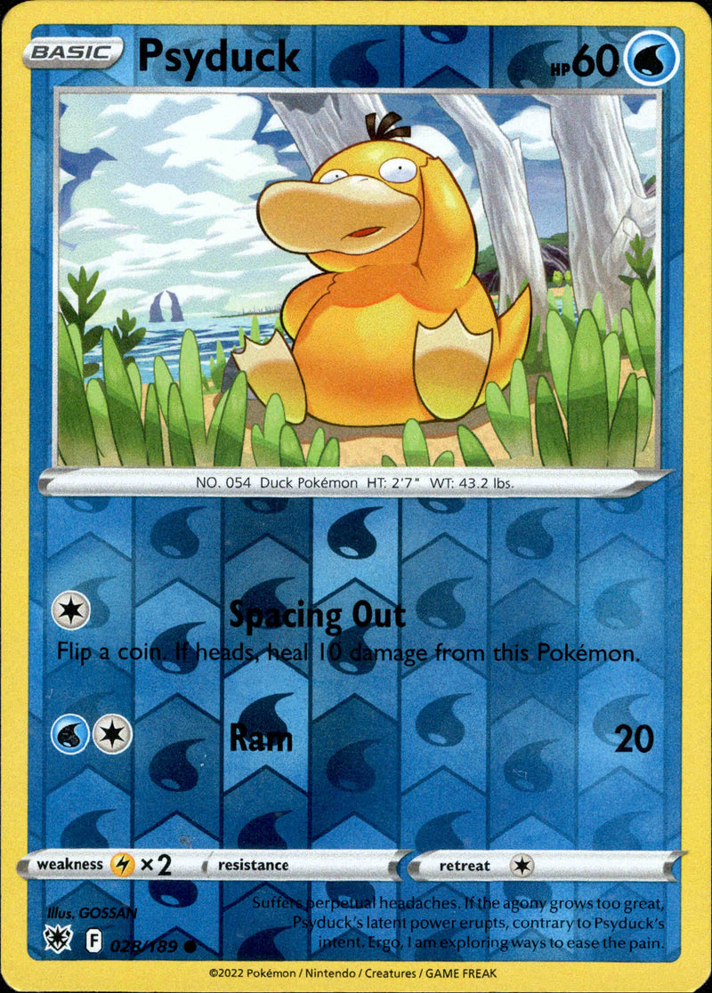 Psyduck - 028/189 - Astral Radiance - Reverse Holo Card Cavern Trading Cards, LLC Psyduck - 028/189 - Astral Radiance - Reverse Holo Card Cavern Trading Cards, LLC