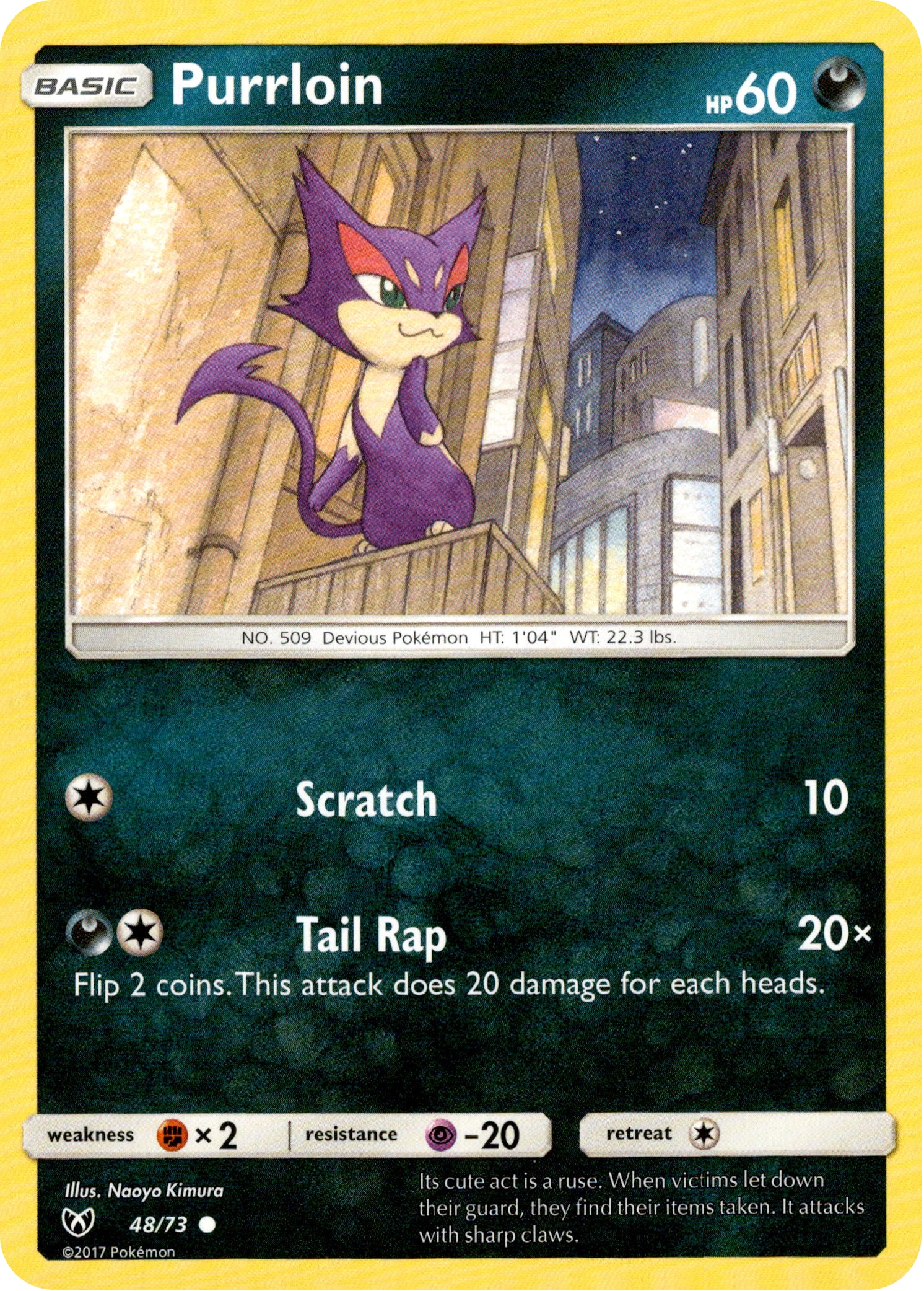 Purrloin - 48/73 - Shining Legends - Card Cavern
