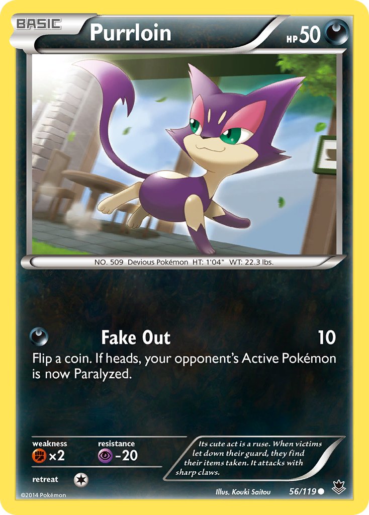 Purrloin - 56/119 - Phantom Forces - Card Cavern