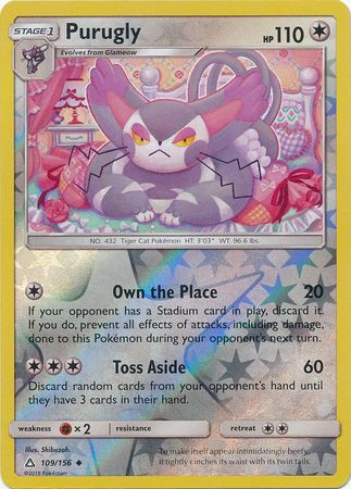 Purugly - 109/156 - Ultra Prism - Reverse Holo - Card Cavern