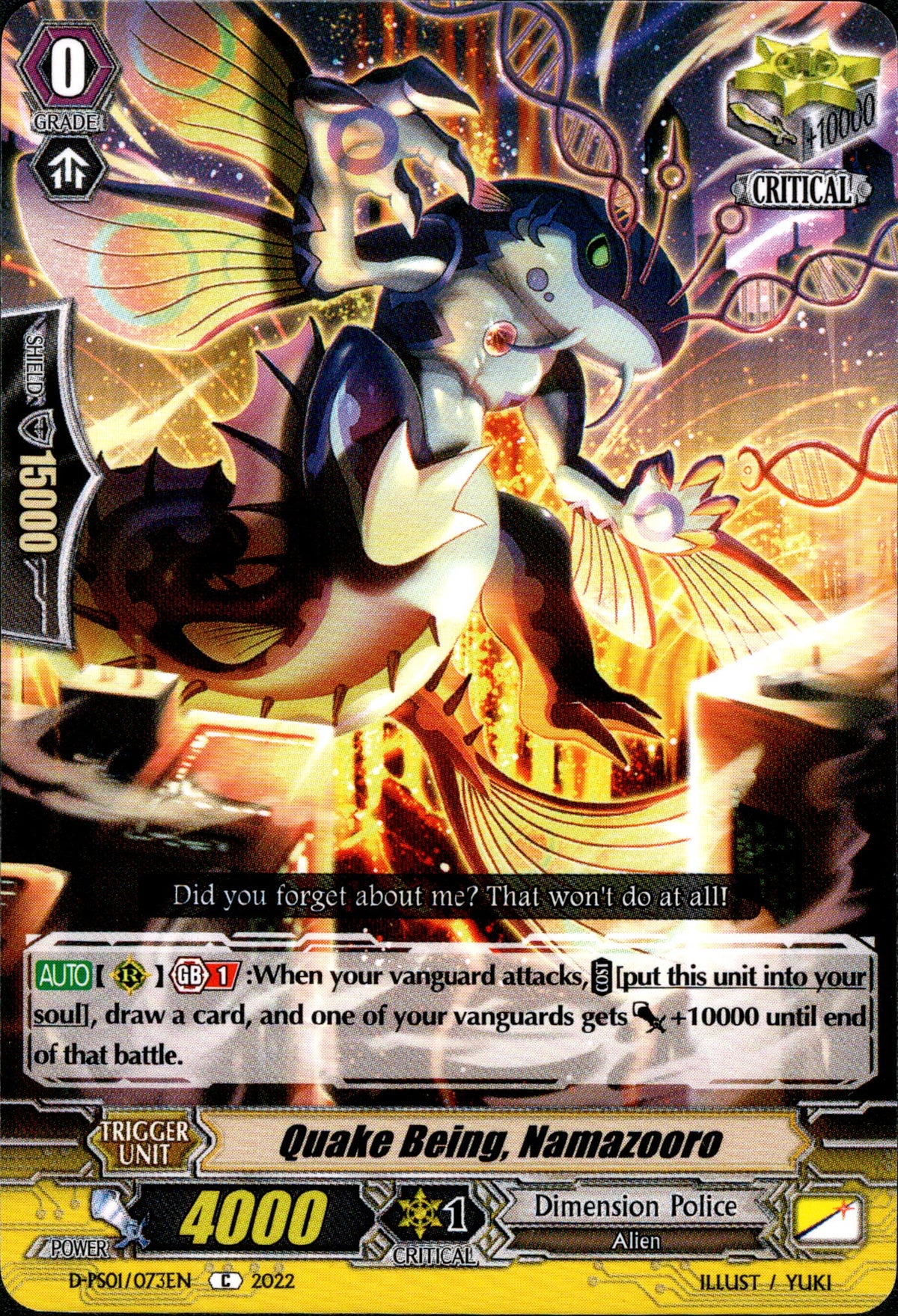 Quake Being, Namazooro - D-PS01/073EN - P Clan Collection 2022 - Card Cavern