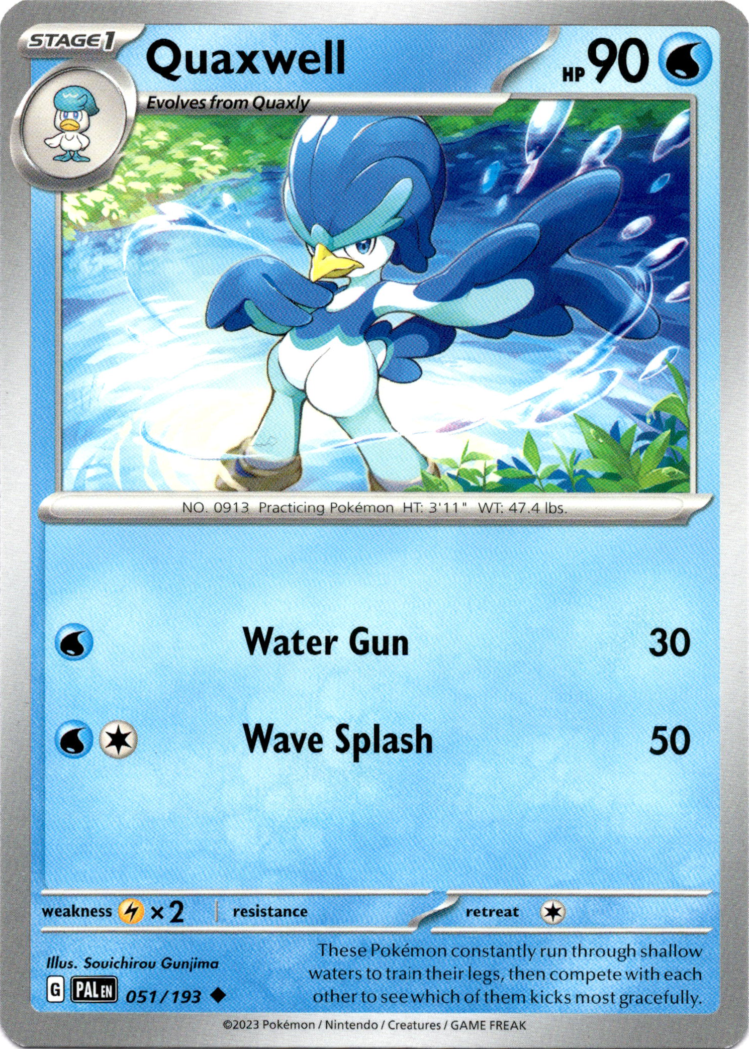 Quaxwell - 051/193 - Paldea Evolved - Card Cavern